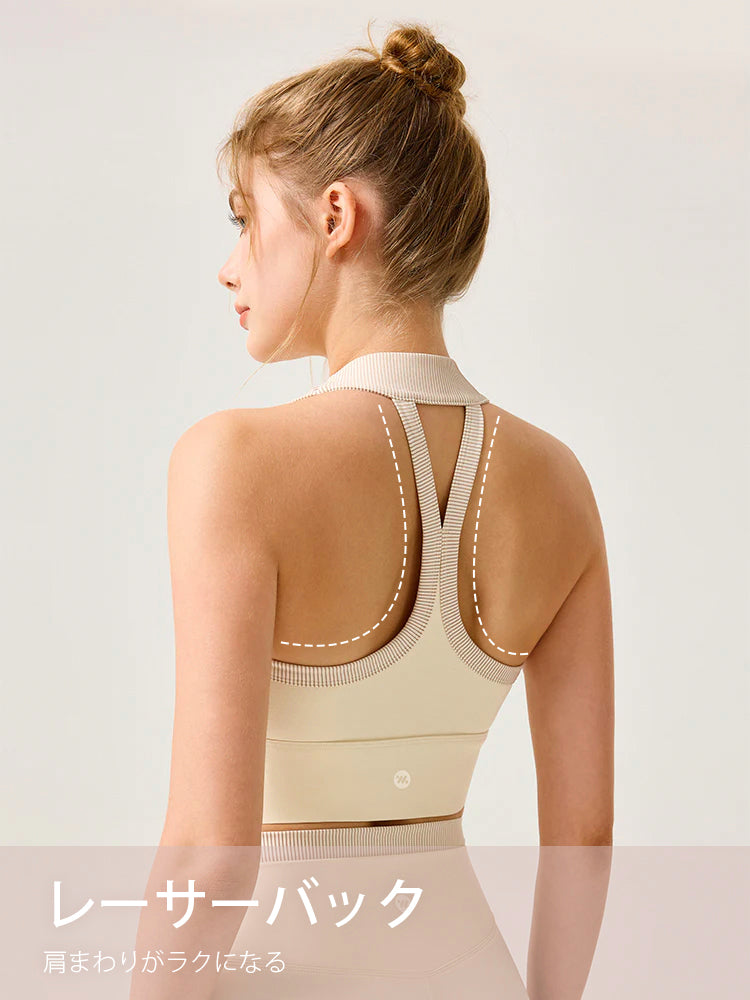 レーサーバック ブラトップ パッド付き