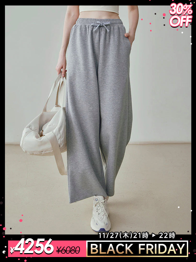 スウェットワイドパンツ