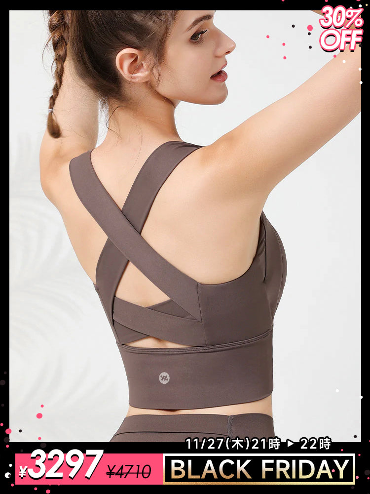 クロスバック スポーツブラ 防振 ハイサポート