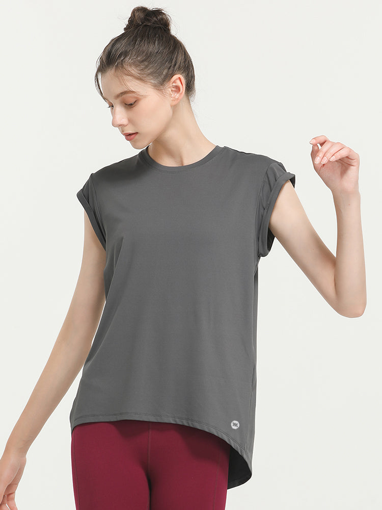美背 2WAY オープンバック半袖Tシャツ