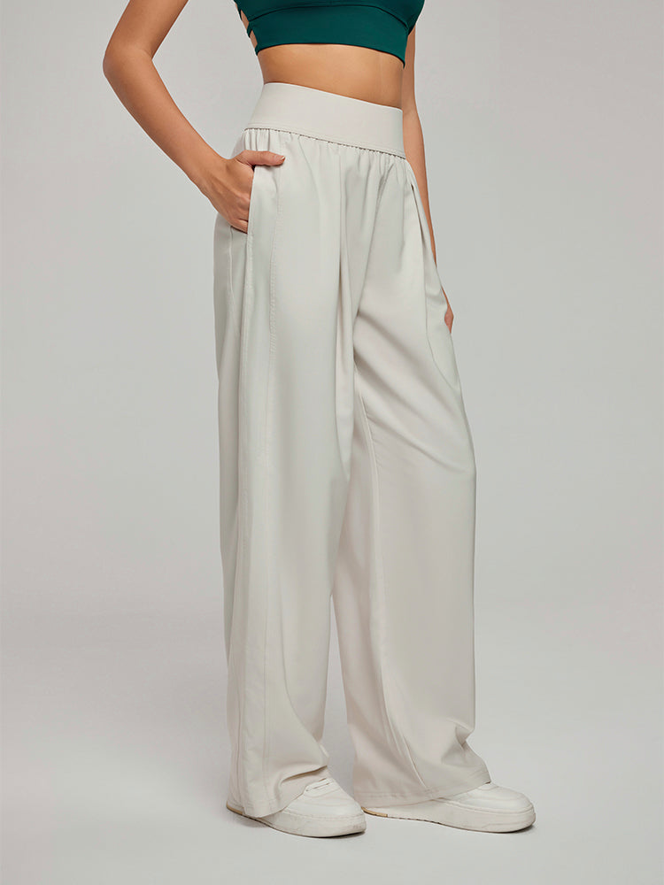 ハイウエストUVカットワイドパンツ