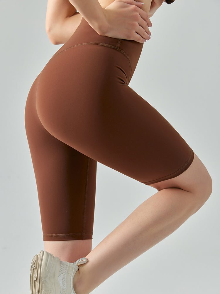 接触冷感 フリーサイズ 5分丈 レギンス バイカーショーツ