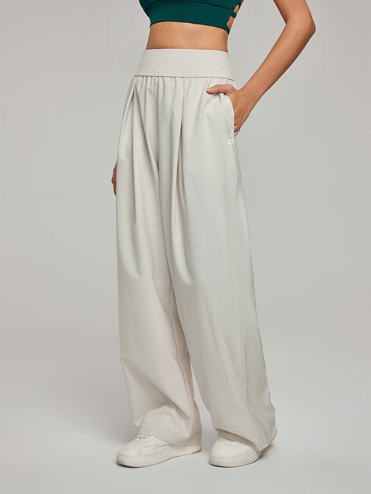 ハイウエストUVカットワイドパンツ