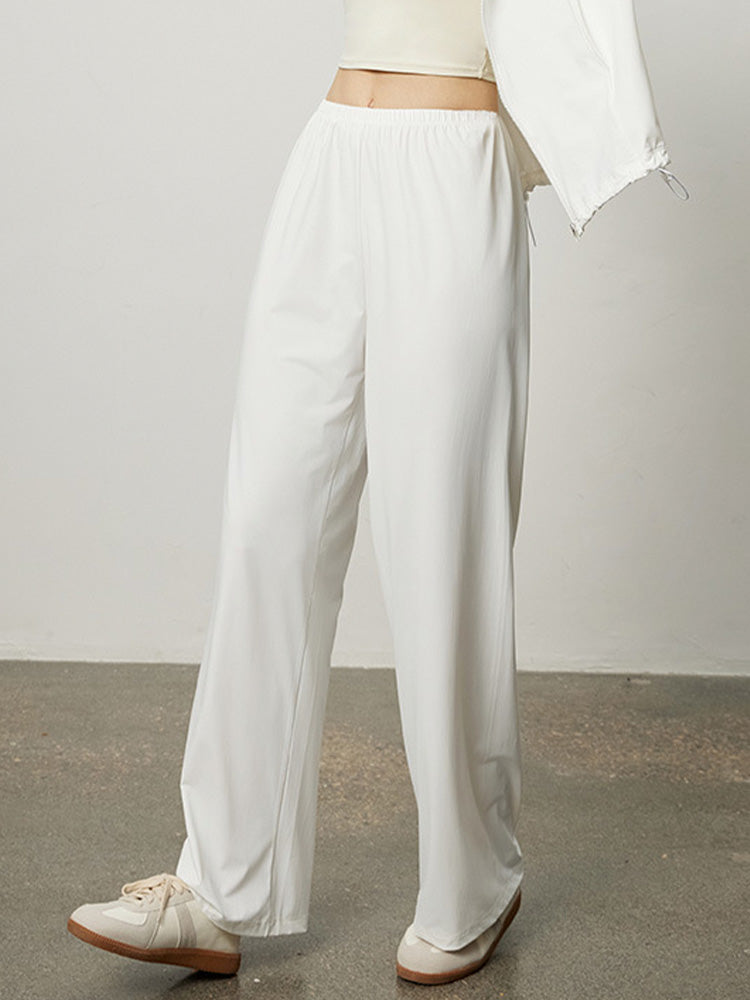 接触冷感 日焼け止め ワイドパンツ