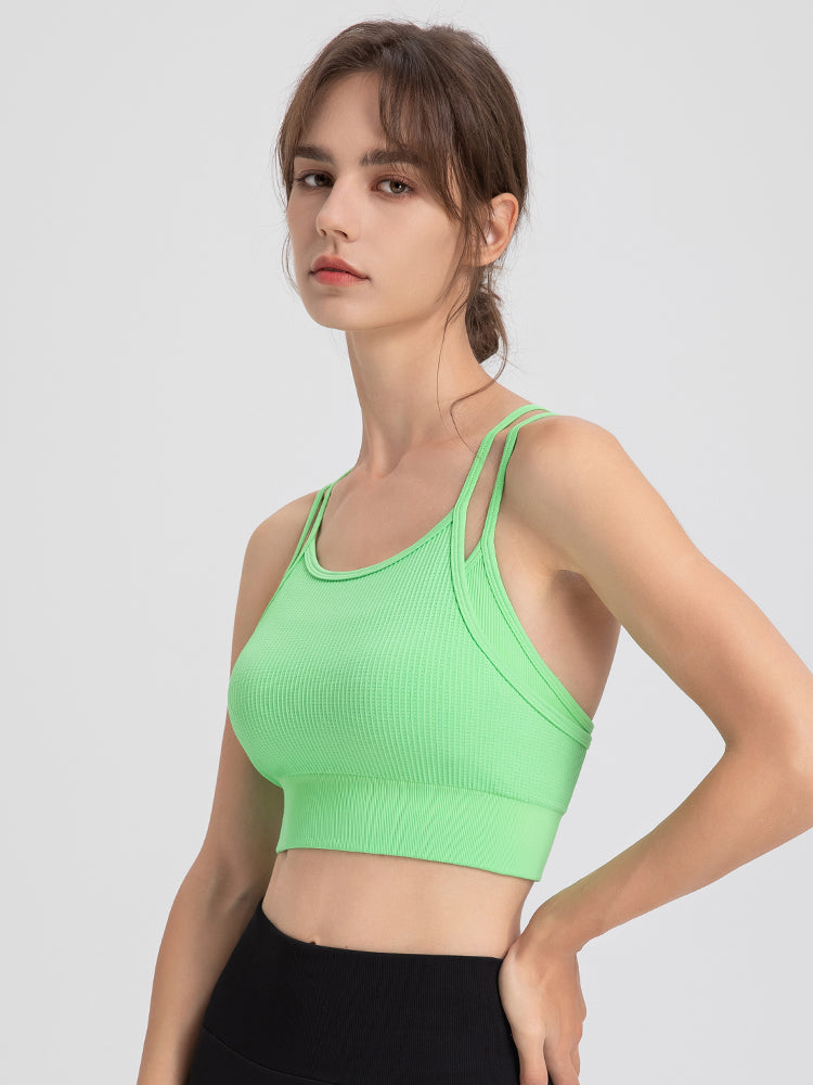 フェイクレイヤード 美背 ブラトップ