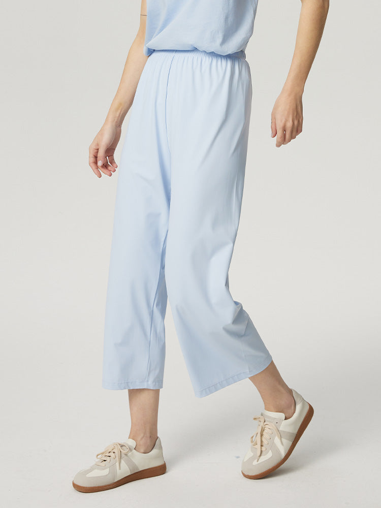 接触冷感 日焼け止め ワイドパンツ