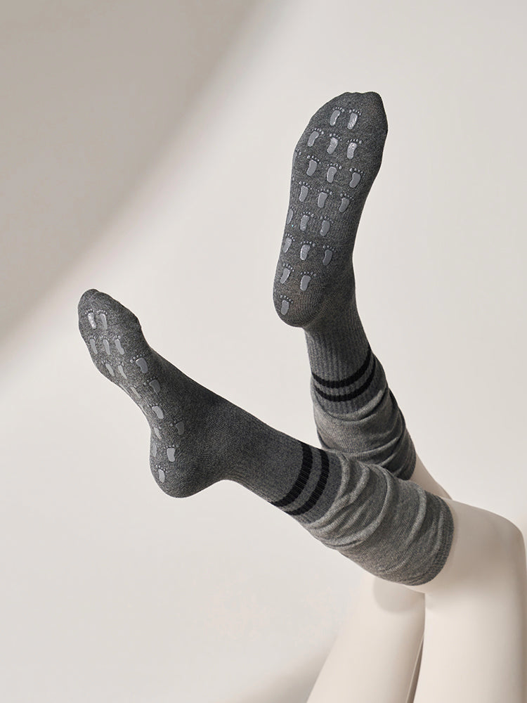 滑り止める付き ピラティス靴下 ハイソックス