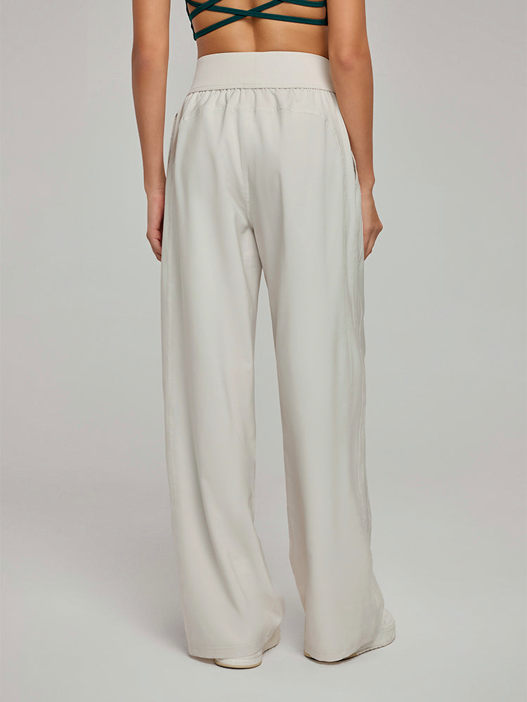 ハイウエストUVカットワイドパンツ