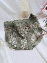 LIKEWILLOW 花柄 総レースショーツ はきこみ丈ふつう