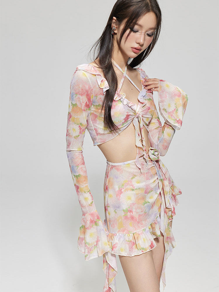 LIKEWILLOW オシャレワイヤー付きビキニ4点セット