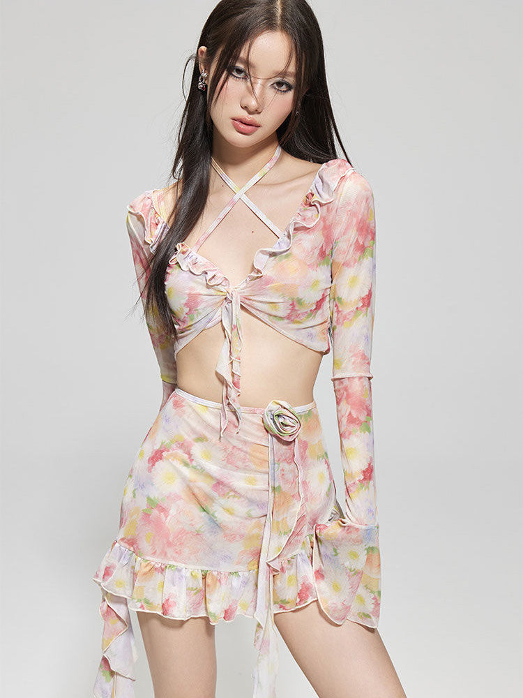 LIKEWILLOW オシャレワイヤー付きビキニ4点セット