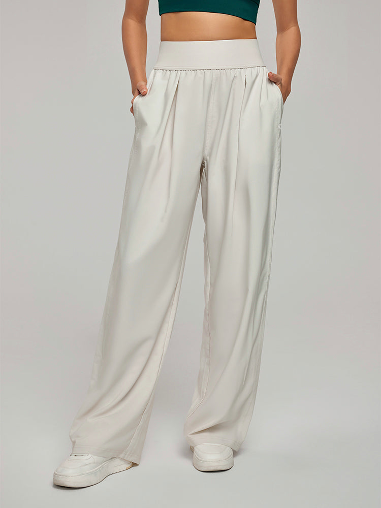 ハイウエストUVカットワイドパンツ