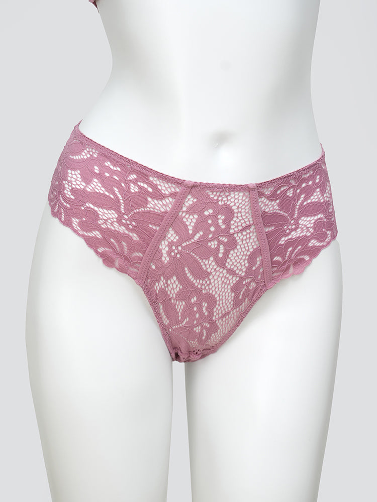 【ノンパテッド】軽い!柔らかい総レース下着セット