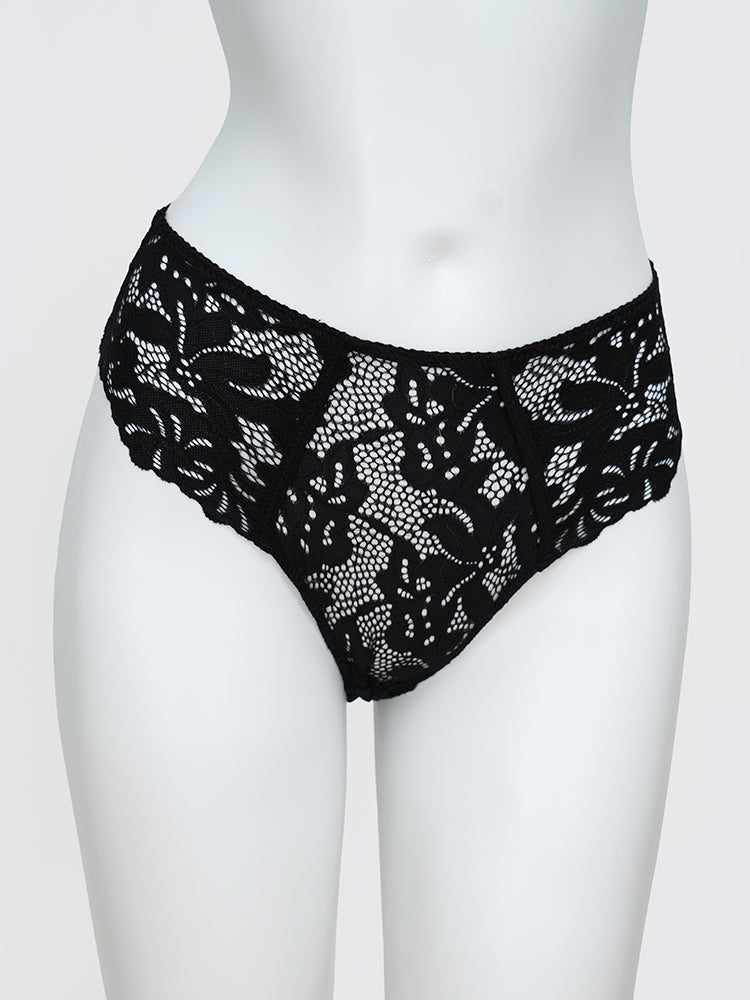 【ノンパテッド】軽い!柔らかい総レース下着セット