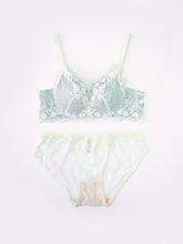 【ノンワイヤー盛れる】花柄総レース盛りブラ&ショーツ