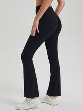 バックシャーリング入り フレア レギンス