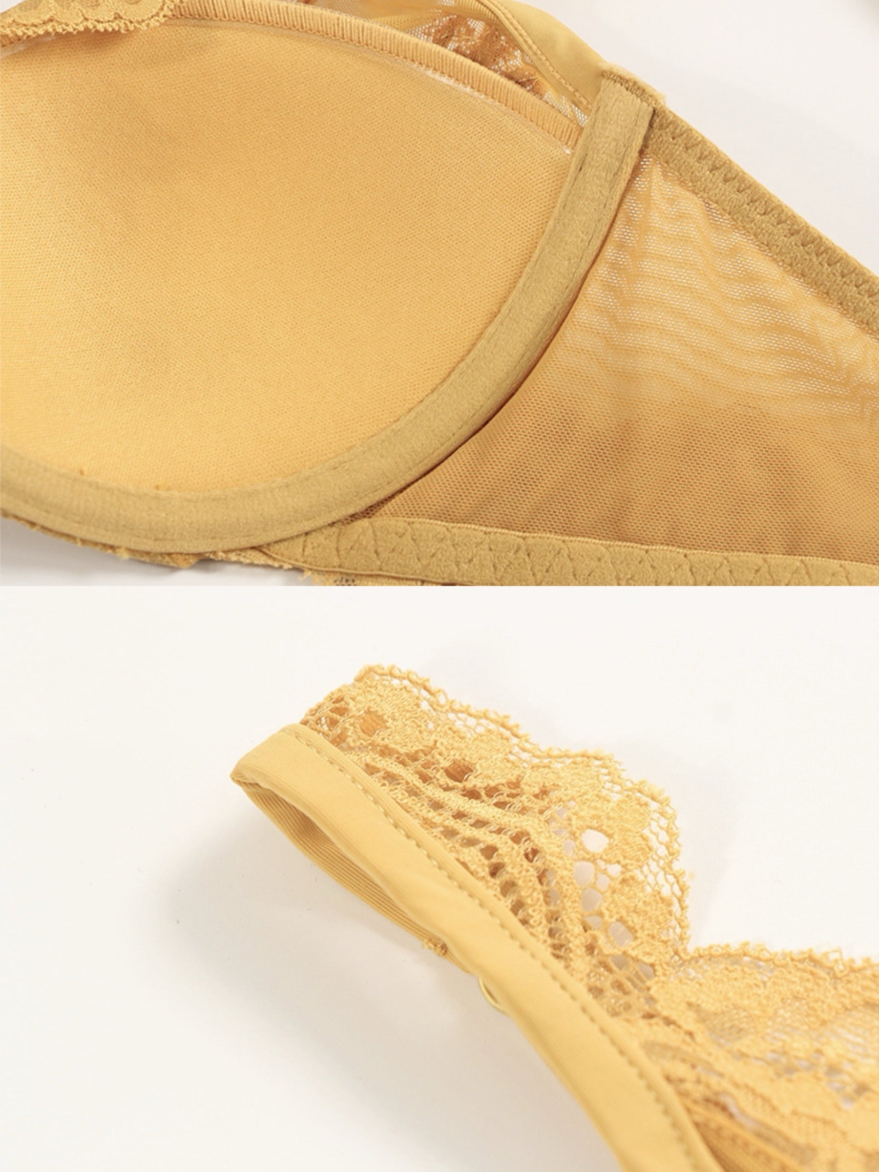 LIKEWILLOW 肩までレースブラ&ショーツ