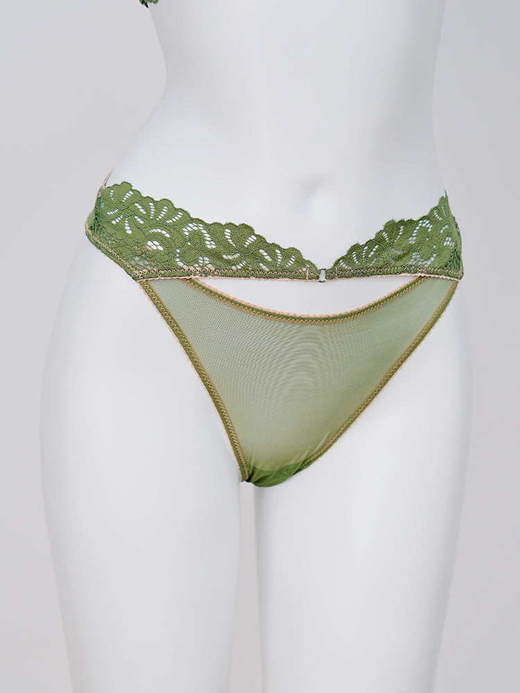 【ノンパテッド】軽い!レース&メッシュ下着セット