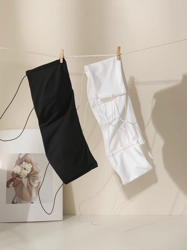 細い肩紐 美背中ノンワイヤーブラ&ショーツセット