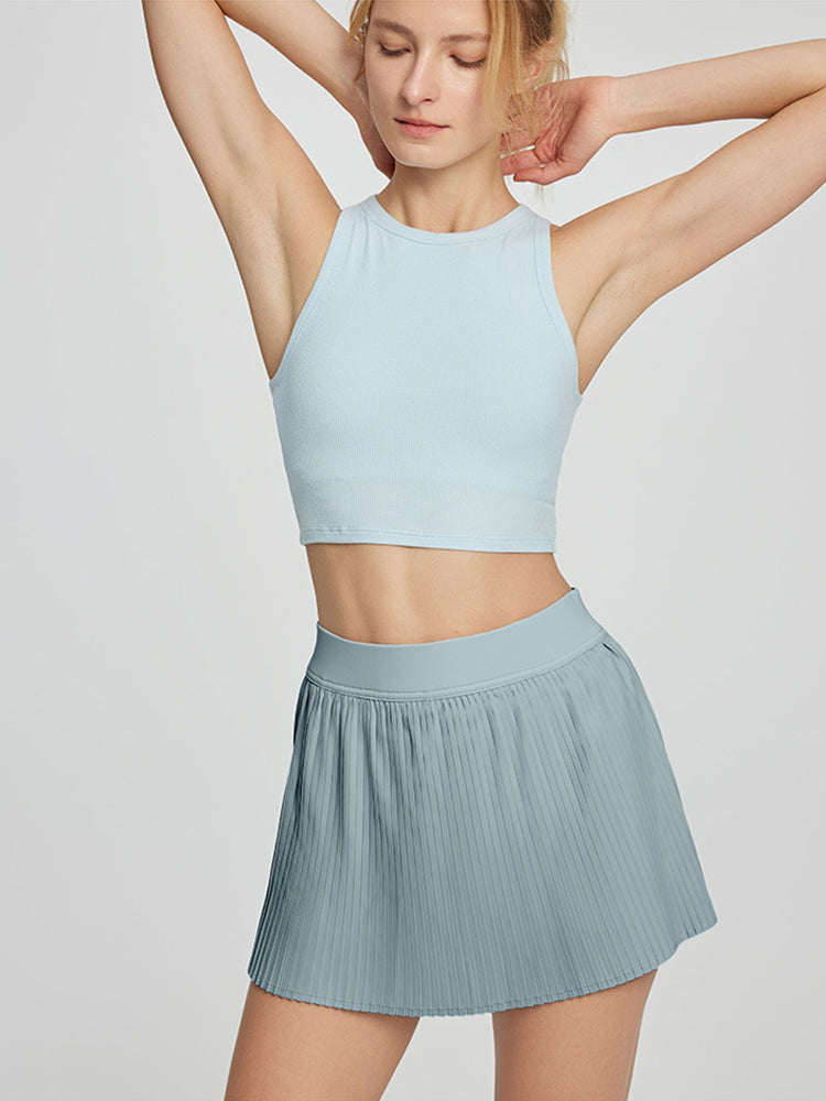 プリーツ インナー付きスカート