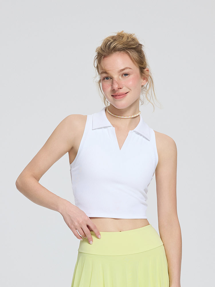 Vネック  ノースリーブ  パッド付き  ブラトップ