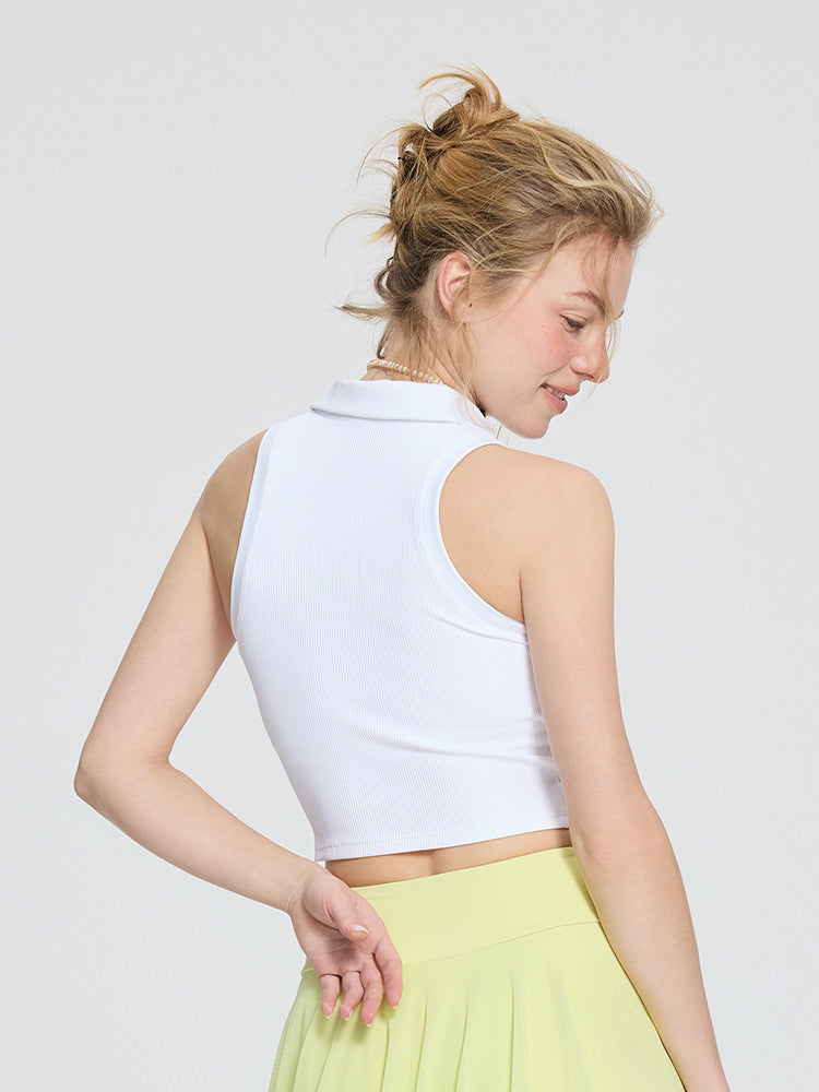 Vネック  ノースリーブ  パッド付き  ブラトップ