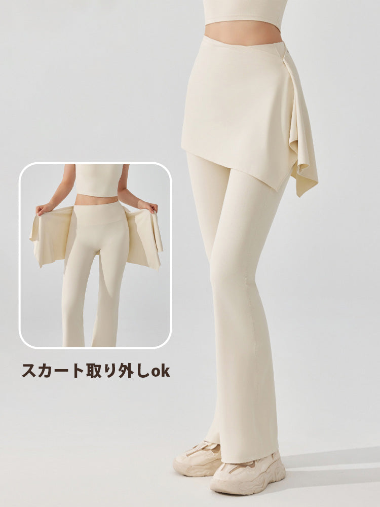 off-white オフホワイト　レギンス　フレアパンツ スカート付き ハイウエストレギンス フレアパンツ