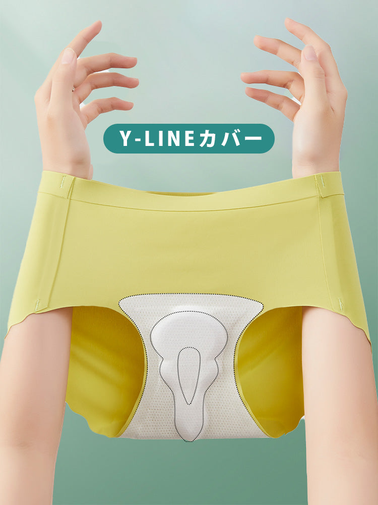 Yomoment シームレス ヨガショーツ 無縫製 ストレッチ インナー 無地 ストレスフリー