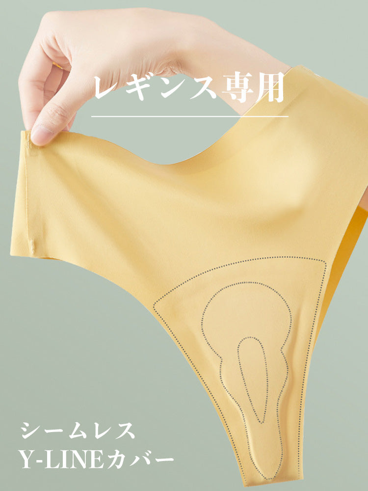 Yomoment Tバック ヨガ用 シームレスショーツ 抗菌加工 クロッチパッド付き 響きにくい