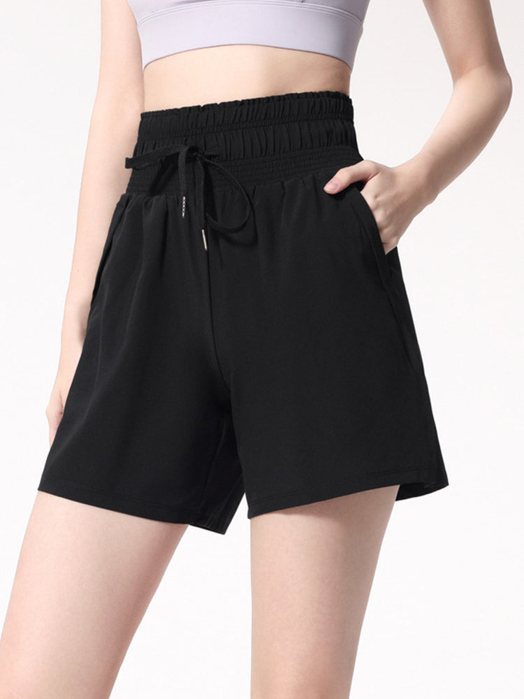 ハイウエスト 5分丈 ショートパンツ