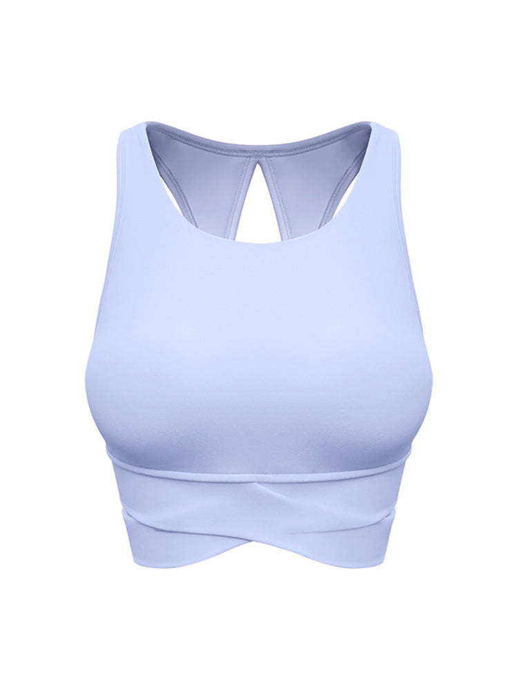 LYCRA®背中開き スポーツブラ ハイサポート