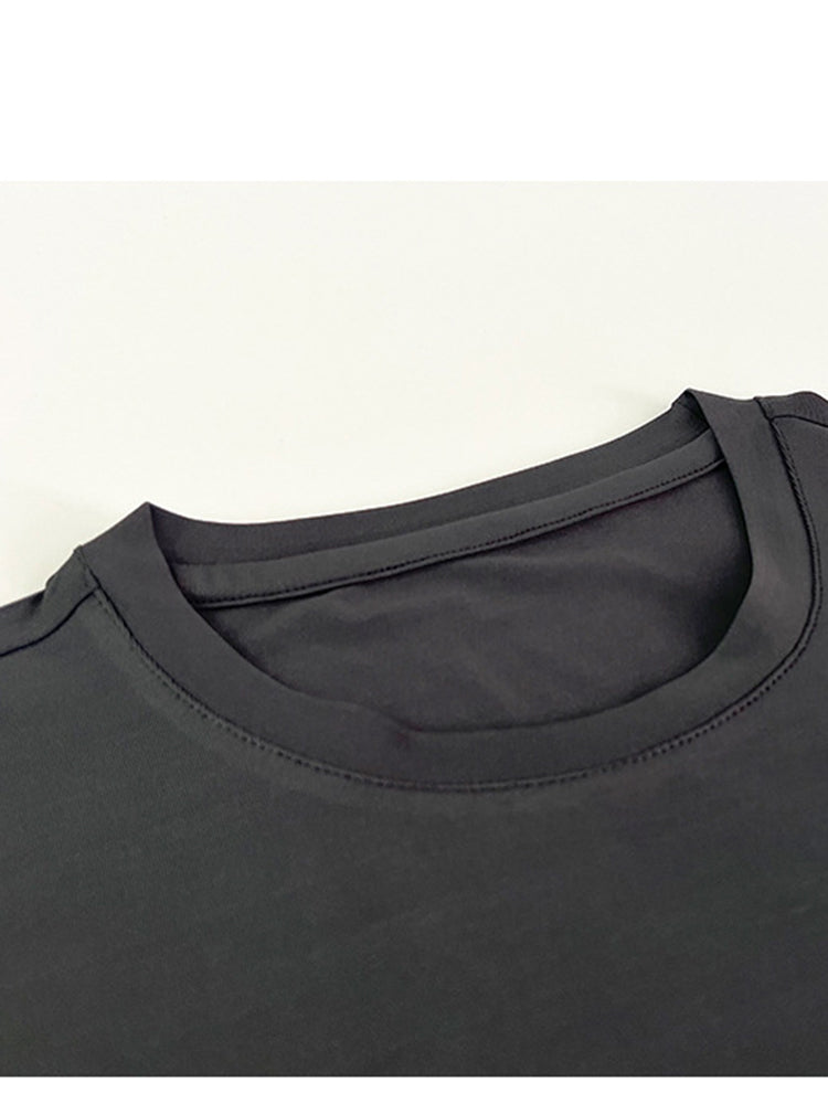 アシンメトリースリットTシャツ