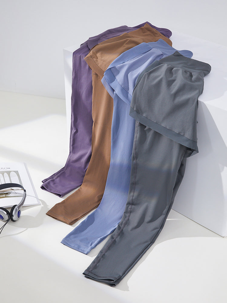 ショートパンツ付きレギンス