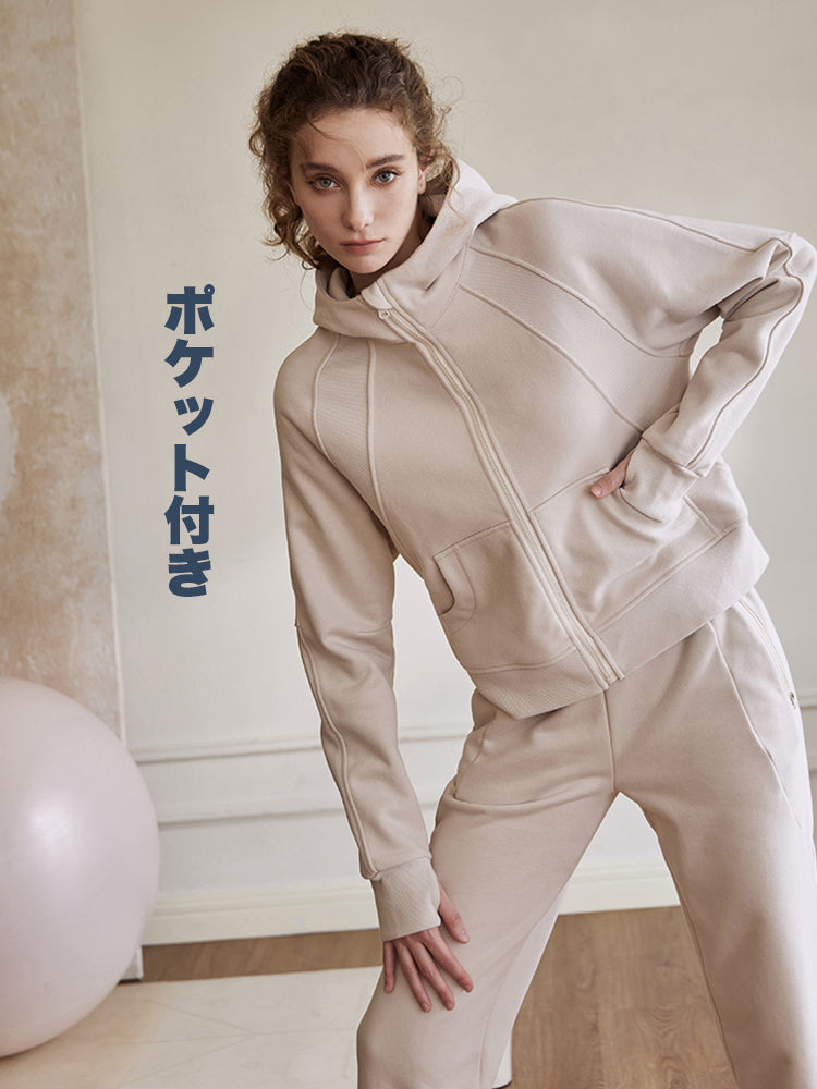 スウェットフルジップパーカ