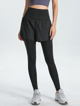 (S~5L)ショートパンツ付き ハイウェストレギンス 大きいサイズ