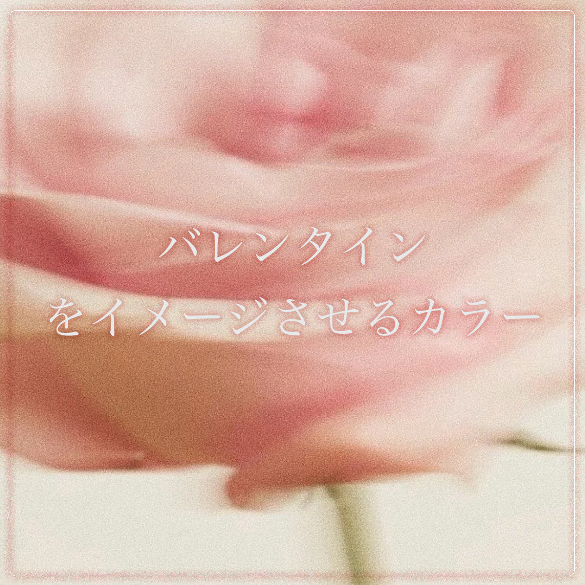 バレンタインをイメージさせるカラー