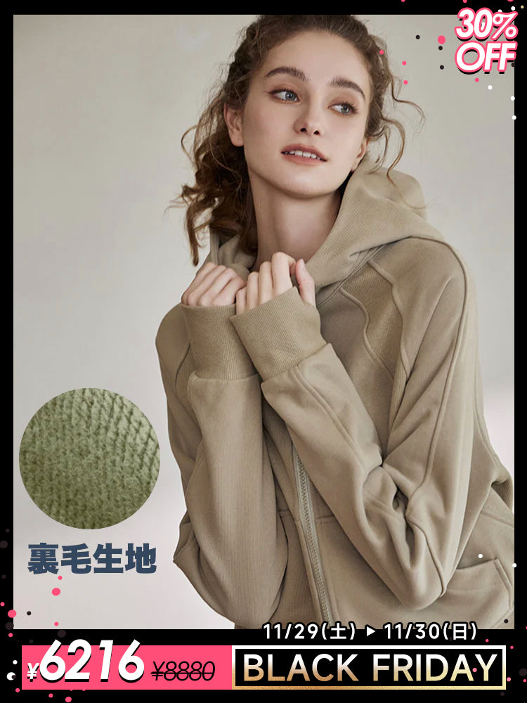 スウェットフルジップパーカ