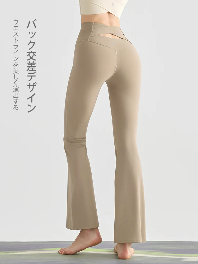 『新色追加』バック交差　フレアレギンス