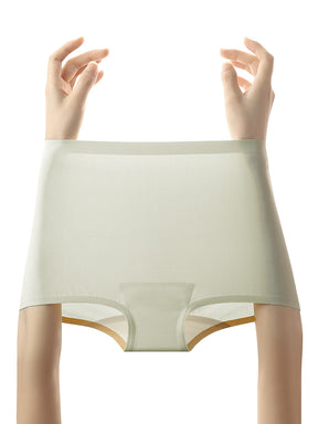 接触冷感 シームレス ミドルライズ ボクサーショーツ