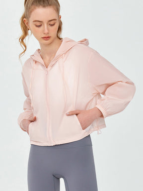 軽くて薄い UVカットパーカー  UPF50+紫外線対策