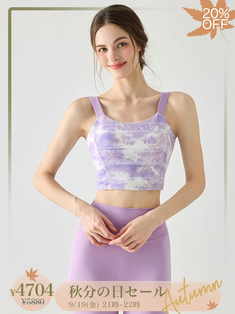 花柄 メッシュ ブラトップパッド付き