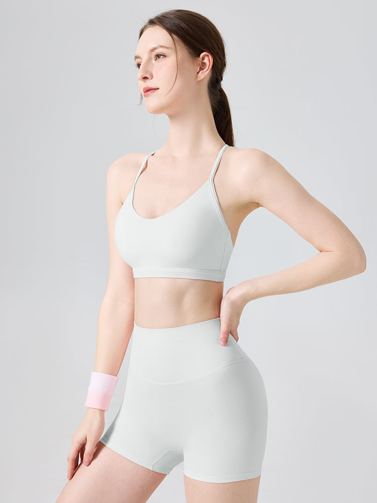 N66LYCRA®素材 美背 吸湿速乾 脇すっきり ヨガブラトップ