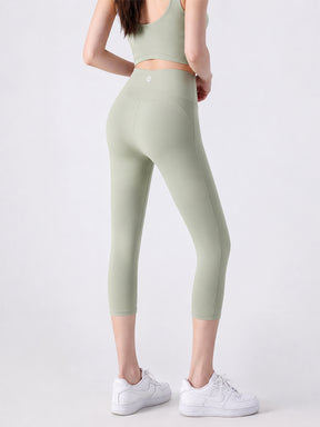N66LYCRA®素材 ハイウエスト 7分丈ヨガレギンス
