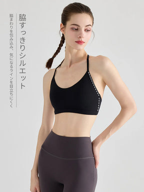 YoFlex™ 美背 吸湿速乾 脇すっきり ヨガブラトップ