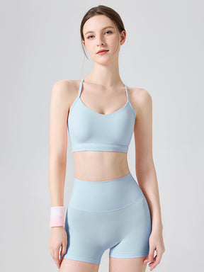 N66LYCRA®素材 美背 吸湿速乾 脇すっきり ヨガブラトップ