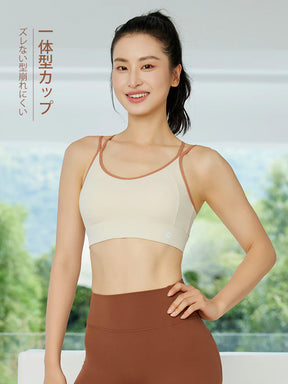 Uネックスポーツブラ クロスバック ハイサポート