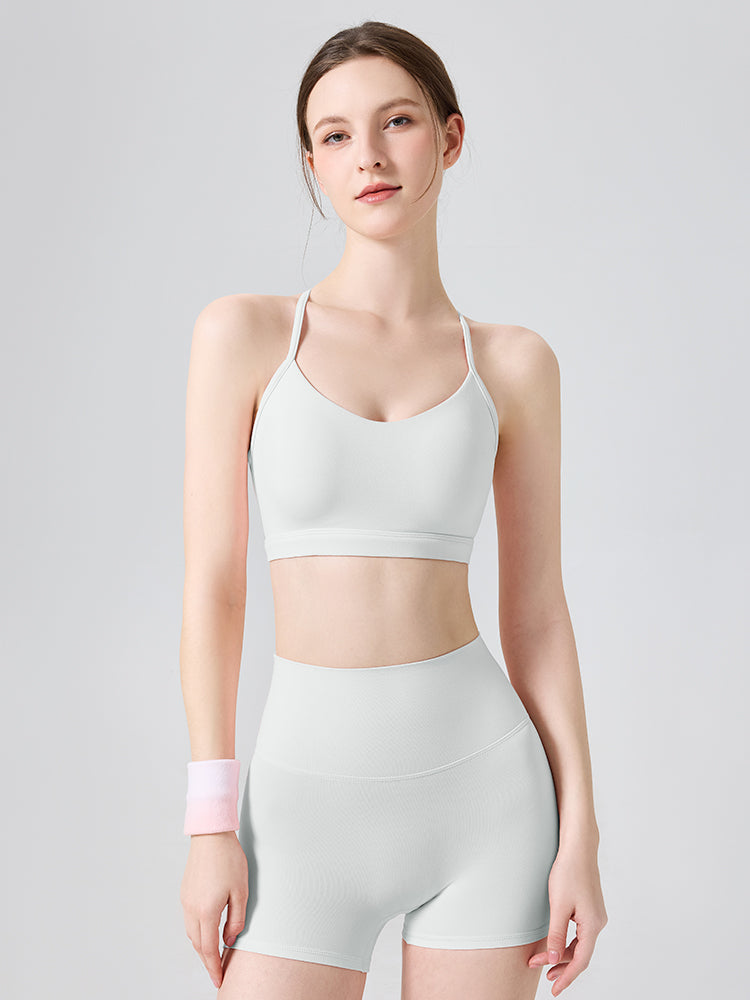 N66LYCRA®素材 美背 吸湿速乾 脇すっきり ヨガブラトップ