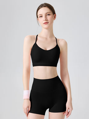 N66LYCRA®素材 美背 吸湿速乾 脇すっきり ヨガブラトップ