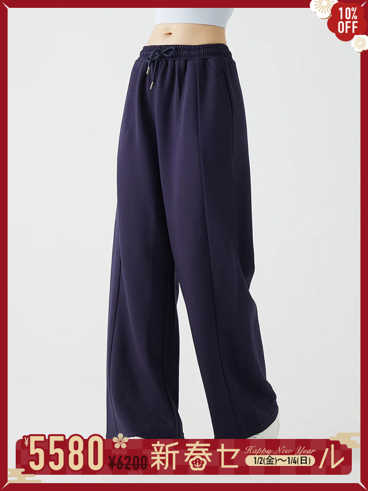 ソフトタッチ スウェットワイドパンツ