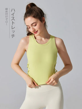 パッド付きタンクトップ ノースリーブ 抗菌素材